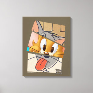 Tom und Jerry Tom und Jerry Mashup Leinwanddruck