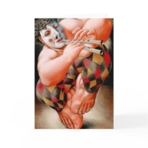 Tom X "Dancing Jester" Note Card