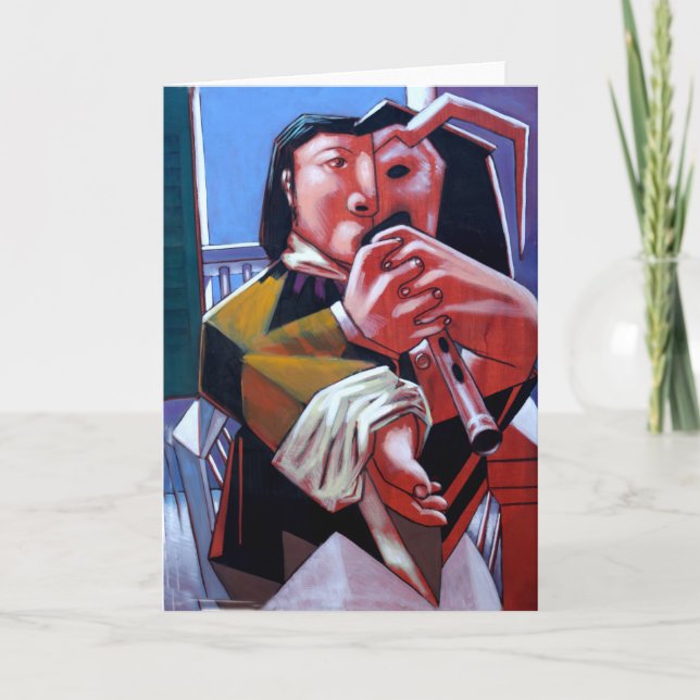 Tom X "Harlequin Flute" Note Card (Vorderseite)