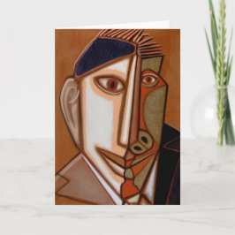 Tom X Note Card "Geometric Man"
