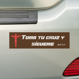 Toma tu cruz Autoaufkleber