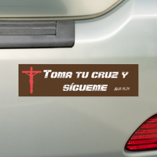 Toma tu cruz Autoaufkleber
