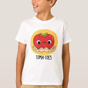 Toma-Zehen Funny Tomato with Toes Pun T-Shirt