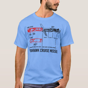 Tomahawk Cruise Missile Blueprint Diagramm T-Shirt