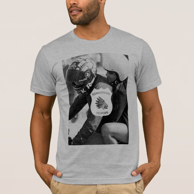 Tomahawk-kleiner Kuchen - Heide-Grau T-Shirt (Vorderseite)