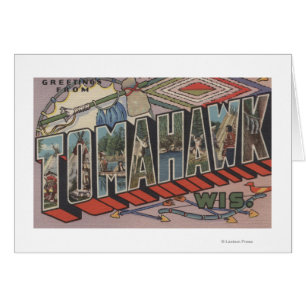 Tomahawk, Wisconsin - große Buchstabe-Szenen
