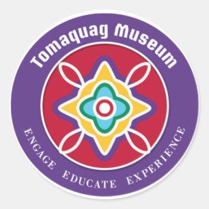 Tomaquag Museums-Logo-Aufkleber Runder Aufkleber