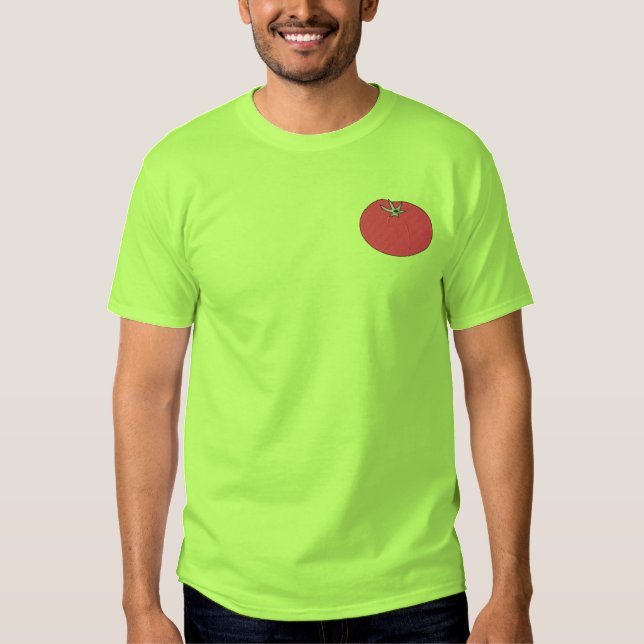 Tomate Besticktes T-Shirt (Vorderseite)