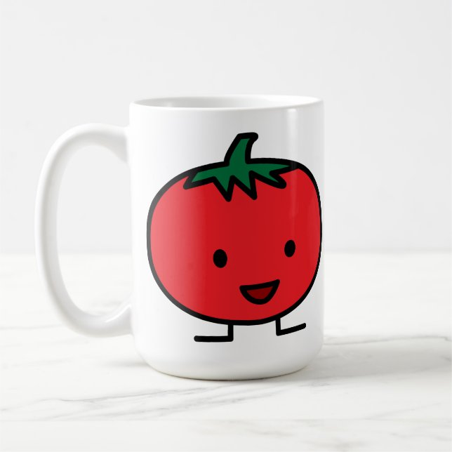 Tomate-glückliche enorme Tasse (Links)