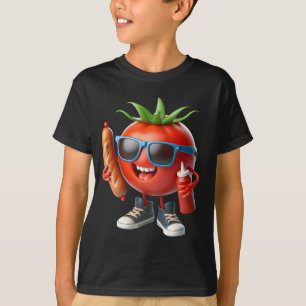 Tomate mit Ketchup und Wurst T-Shirt