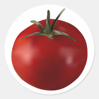 Tomate Obst Gemüsekonserven Klassischer Rundstock Runder Aufkleber