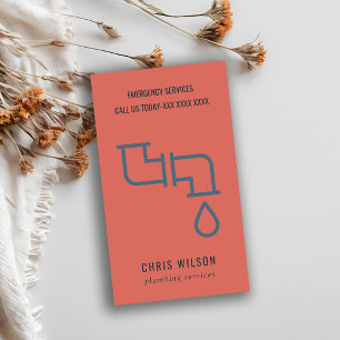TOMATE ROT NAVY INSTALLATEUR ROHRE KLEMPNERARBEIT VISITENKARTE