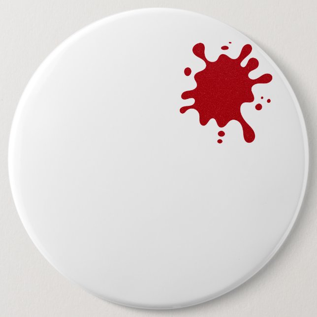 Tomate Rot Splash Benutzerdefinierter Button (Vorderseite)