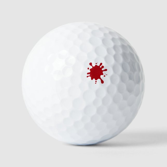 Tomate Rot Splash Custom Golfball (Vorderseite)