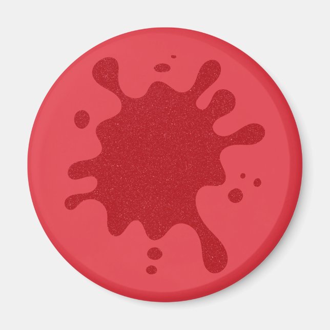 Tomate Roter Spritzer Magnet nach Maß (Vorne)