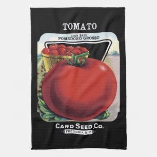 Tomate-Samen-Paket-Aufkleber Handtuch