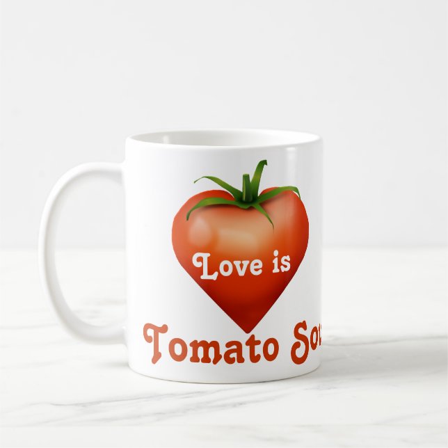 Tomate-Suppen-Tasse Kaffeetasse (Links)