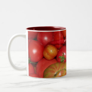 Tomate-Tasse Zweifarbige Tasse