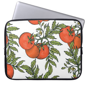 Tomate Vintag: Illustration des Agrarmarktes. Laptopschutzhülle