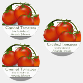 Tomate zerkleinerte Tomaten/Paradeiser Konservieru Etiketten