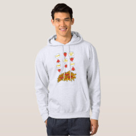 Tomaten, die auf gebratene Kartoffeln springen, Ca Hoodie