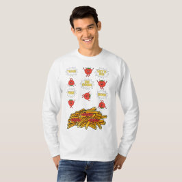 Tomaten, die auf gebratene Kartoffeln springen, Ca T-Shirt