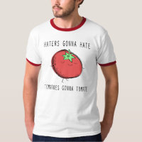 Tomaten, die zu tomate lustigem Shirt gehen