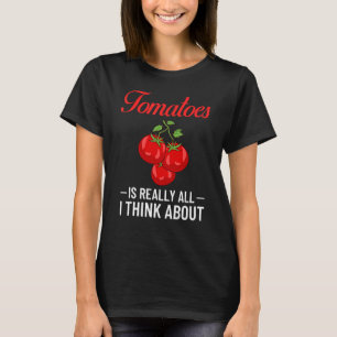 Tomaten Essen Veganer Salat Saft Gartenarbeit Obst T-Shirt
