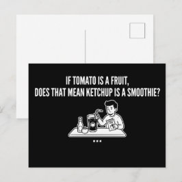 Tomaten-Frucht-Ketchup-Smoothie Lustiger Witz Postkarte