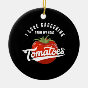 Tomaten gärtnern keramik ornament