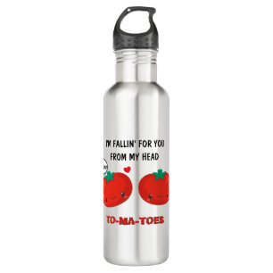 Tomaten in Liebe Niedlich Romantischer Valentinsta Edelstahlflasche