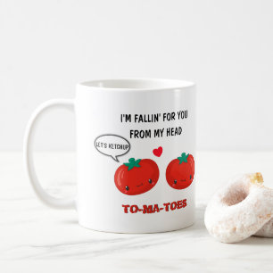 Tomaten in Liebe Niedlich Romantischer Valentinsta Kaffeetasse