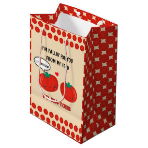 Tomaten in Liebe Niedlich Romantischer Valentinsta Mittlere Geschenktüte