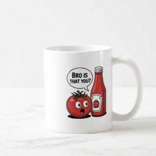 Tomaten-Ketchup-Bro Ist das du Food-Pun Thanksgivi Kaffeetasse