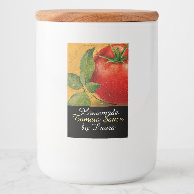 TOMATEN KÜCHENHALTUNG ,KANN,TOMATENSAUCE LEBENSMITTELETIKETT (Vorderseite)