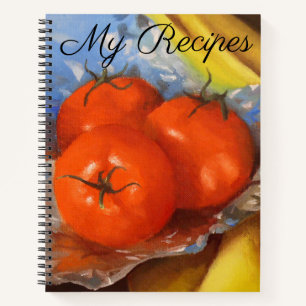Tomaten-Lederrezept Notizbuch