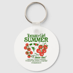 Tomaten-Mädchen Sommer Tomate Frische Früchte Tren Schlüsselanhänger