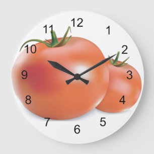 Tomaten/Paradeiser-Wandklemme Große Wanduhr