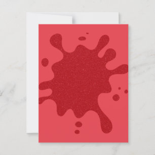Tomaten-Rot Splash Halbglanz Postkarte – Anpassen