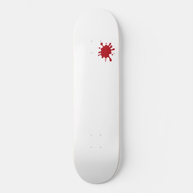 Tomaten-Rot-Splatter-Custom-Skateboard Skateboard (Vorderseite)