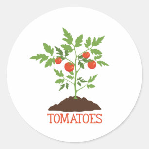 Tomaten Runder Aufkleber