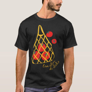 Tomaten-Tasche Mädchen Sommergartenarbeit Farmer-Ä T-Shirt