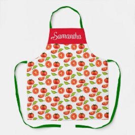 Tomaten und Oregano Schürze