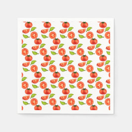 Tomaten und Oregano Serviette