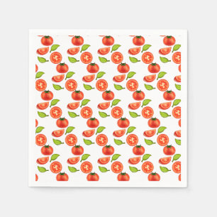 Tomaten und Oregano Serviette