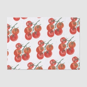 Tomaten Wasserfarbenes weißes Geschenk Seidenpapier