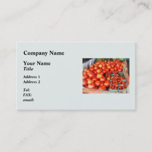 Tomaten zum Verkauf Visitenkarte