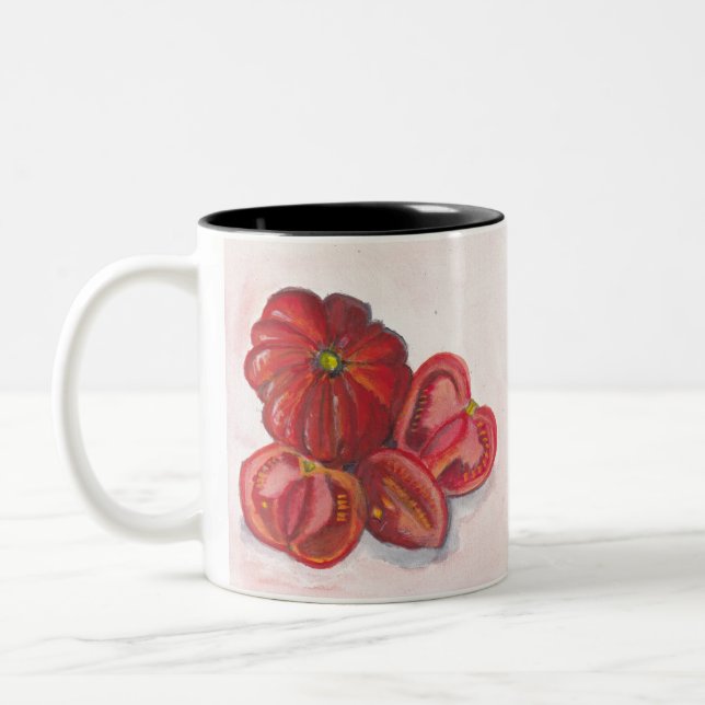Tomaten Zweifarbige Tasse (Links)