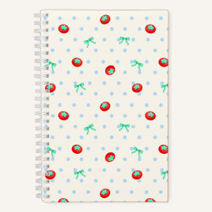 Tomatenband-Punkt Elfenbein Notizbuch