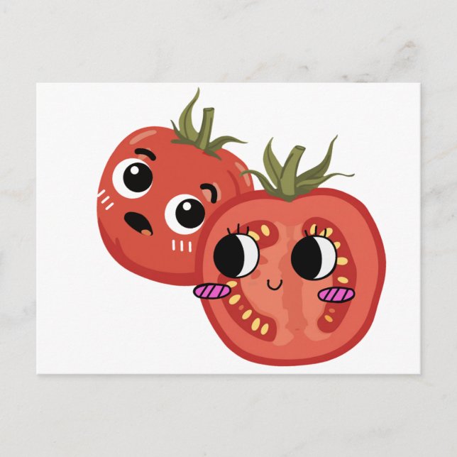 Tomatengaffel  postkarte (Vorderseite)